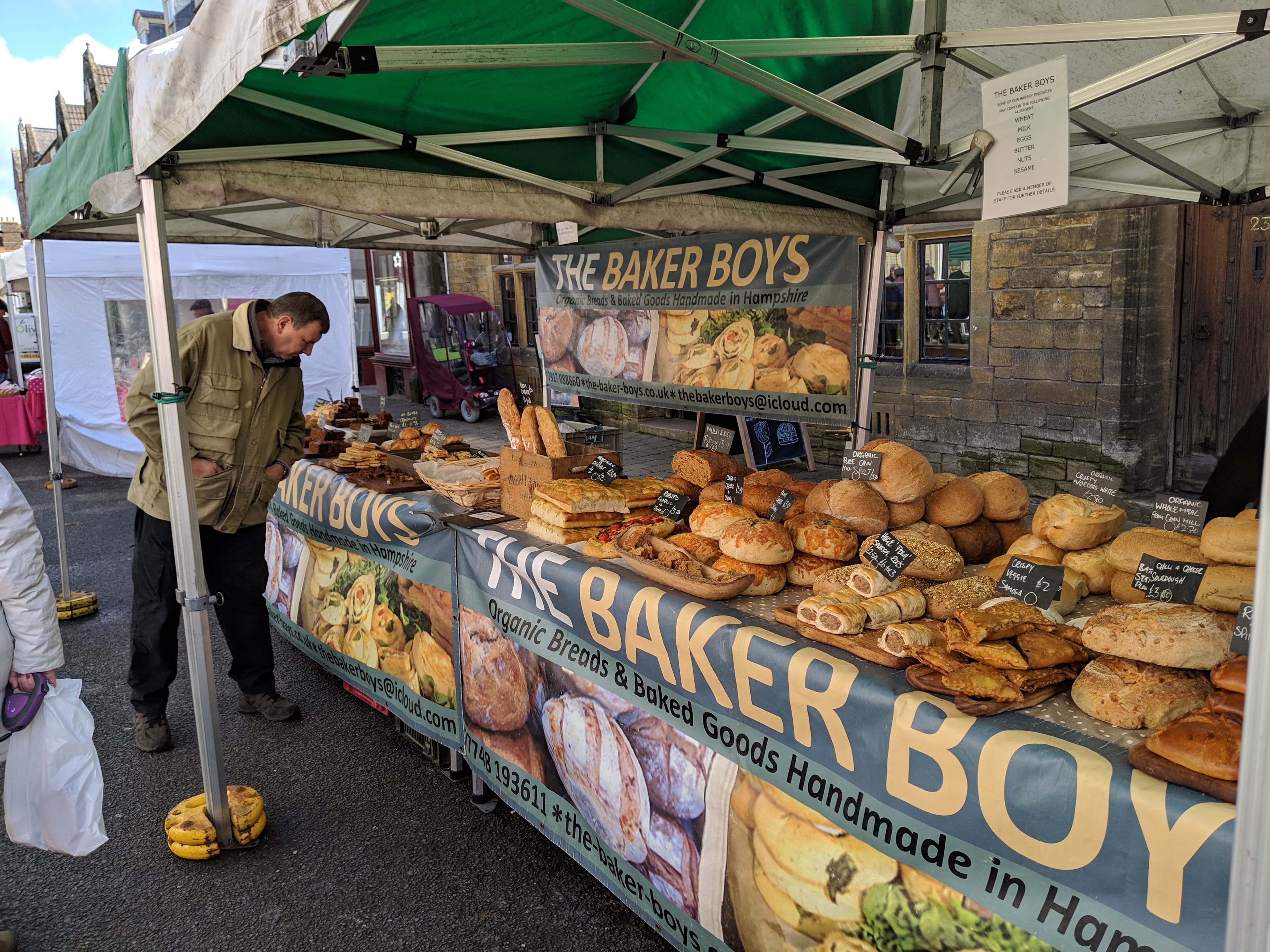 Food stalls at the Shaftesbury Food Festival