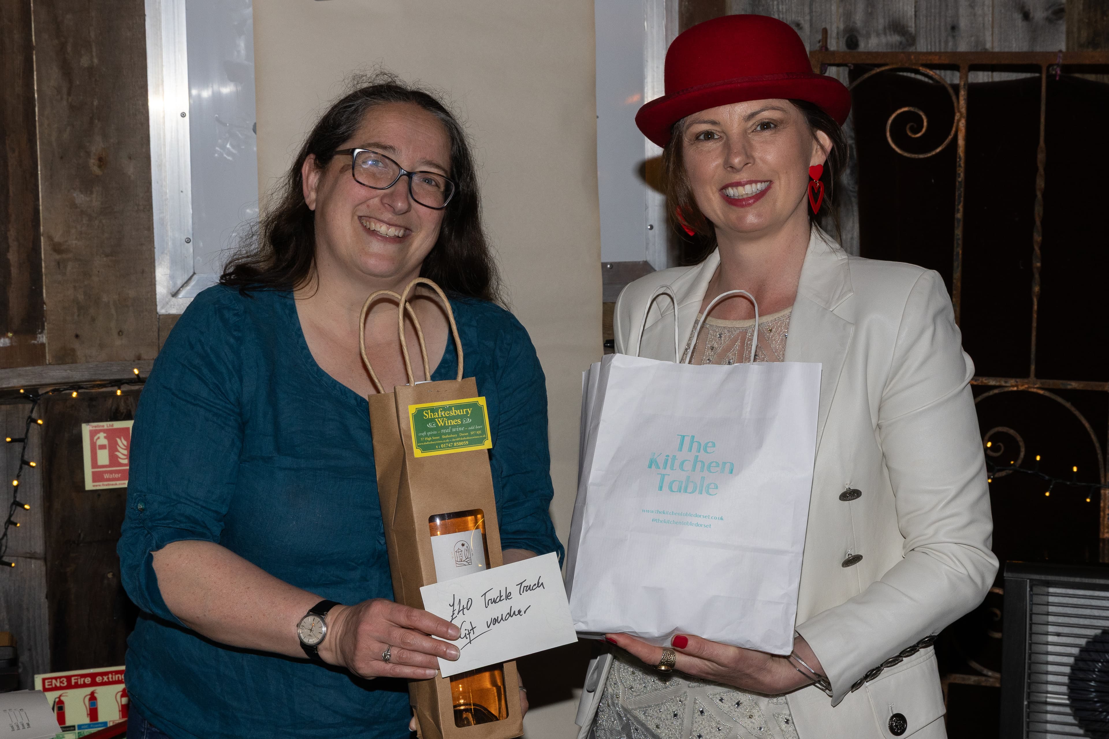 Carolyn Hopkins and Philippa Davis at The Great Food Quiz